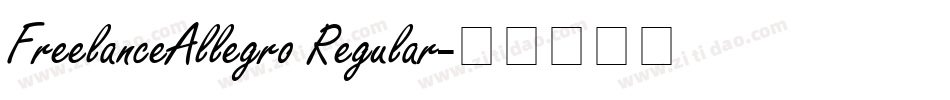 FreelanceAllegro Regular字体转换